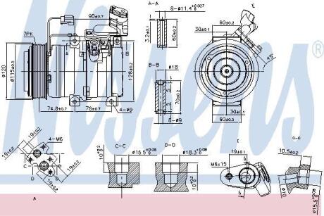 Компресор кондицiонера NISSENS 89586