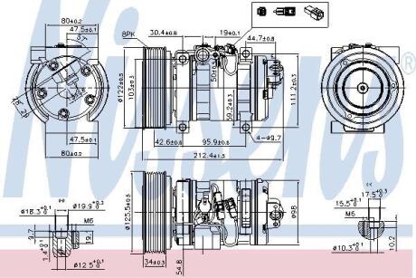 Компресор кондицiонера NISSENS 89609