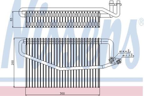 Випарник кондицiонера NISSENS 92173