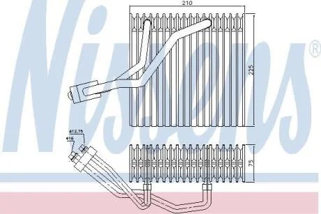 Випарник кондицiонера NISSENS 92176