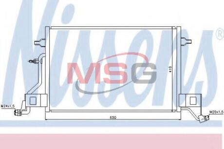 Радiатор кондицiонера NISSENS 940002