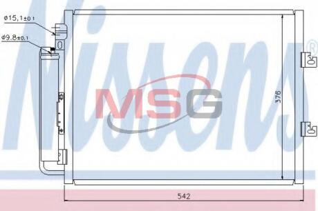 Радiатор кондицiонера NISSENS 940126