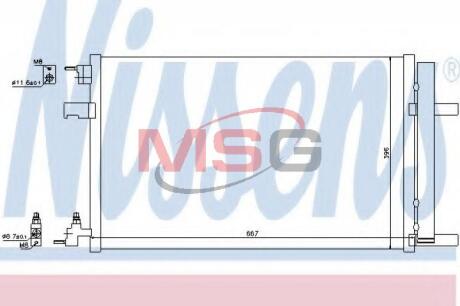 Радiатор кондицiонера NISSENS 940135