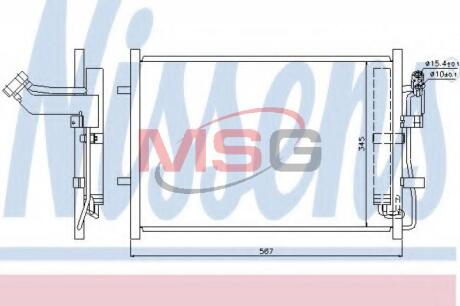 Радiатор кондицiонера NISSENS 940148