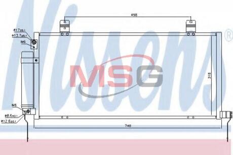 Радiатор кондицiонера NISSENS 940164