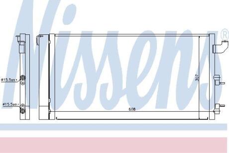 Радiатор кондицiонера NISSENS 940173