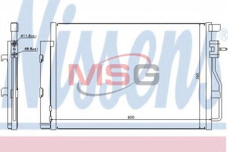 Радiатор кондицiонера NISSENS 940246