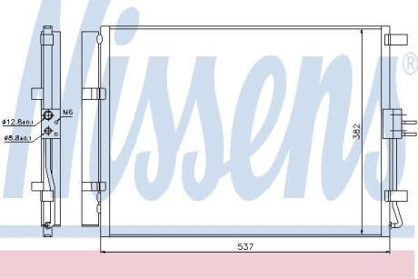 Радiатор кондицiонера NISSENS 940267