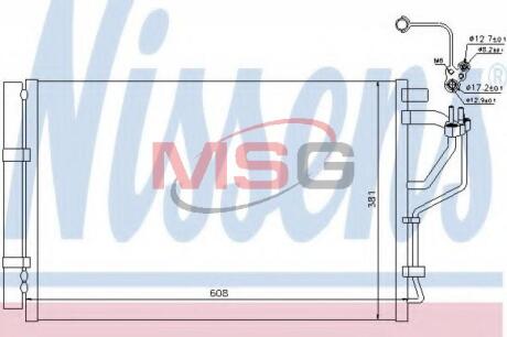 Радiатор кондицiонера NISSENS 940268