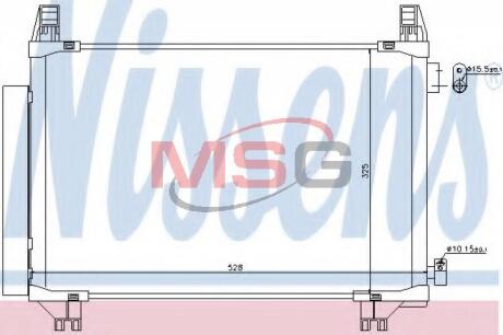 Радiатор кондицiонера NISSENS 940270