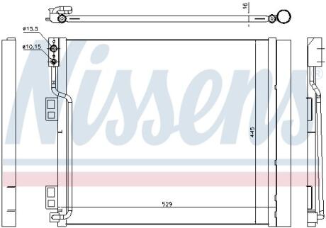 Радiатор кондицiонера NISSENS 940386