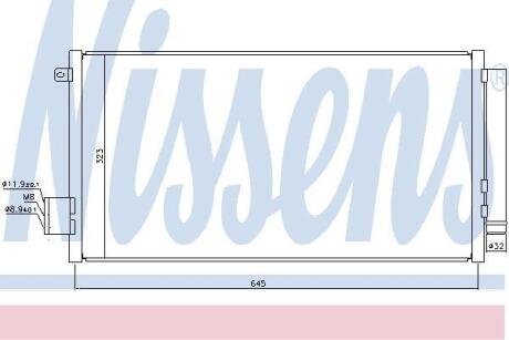 Радiатор кондицiонера NISSENS 940395