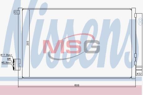 Радiатор кондицiонера NISSENS 940396