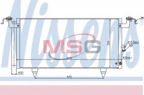 Радiатор кондицiонера NISSENS 940399