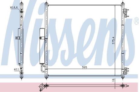 Радiатор кондицiонера NISSENS 940408
