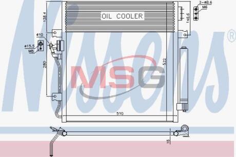 Радiатор кондицiонера NISSENS 940461