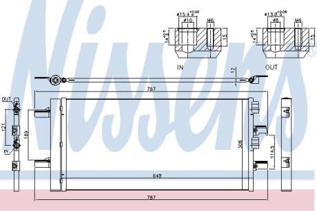 Радiатор кондицiонера NISSENS 940509