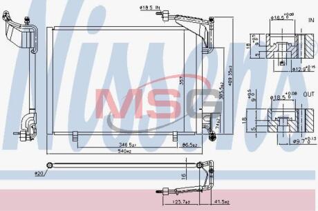 Радiатор кондицiонера NISSENS 940528