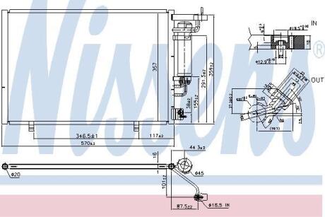Радiатор кондицiонера NISSENS 940531