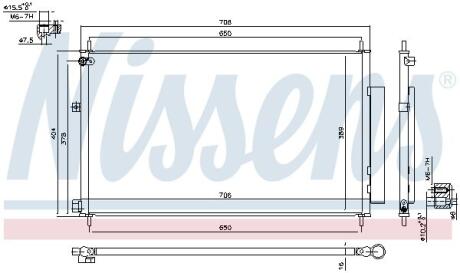Радiатор кондицiонера NISSENS 940538