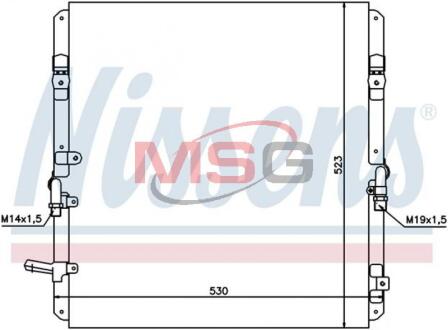 Радiатор кондицiонера NISSENS 94053