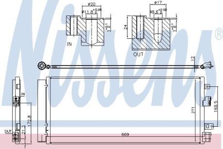 Радiатор кондицiонера NISSENS 940568