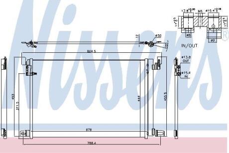Радiатор кондицiонера NISSENS 940685