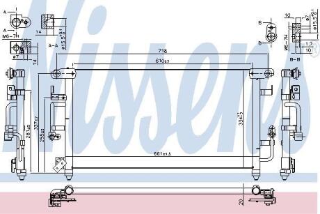 Радiатор кондицiонера NISSENS 94184