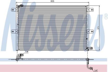 Радiатор кондицiонера NISSENS 94204