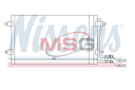 Радiатор кондицiонера NISSENS 94258