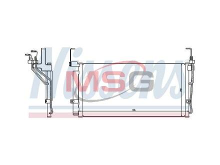 Радіатор кондиціонера HYUNDAI SANTA FE (SM) (00-) NISSENS 94451