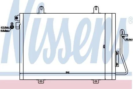 Конденсатор кондиціонера DACIA LOGANI/RENAULT CLIO SYMBOL NISSENS 94726