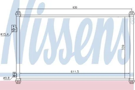 Радіатор кондиціонера HONDA CIVIC VII (01-) NISSENS 94733