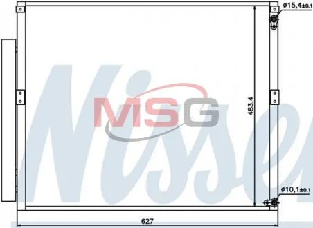 Радіатор кондиціонера LEXUS GX470/LAND CRUISER PRADO J120 4.0 NISSENS 94919