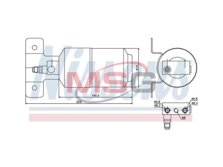 Осушувач кондицiонера NISSENS 95169