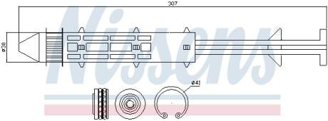 Осушувач кондицiонера NISSENS 95319