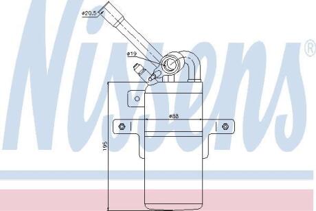 Осушувач кондицiонера NISSENS 95331