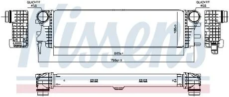Інтеркулер MERCEDES V-Series 2.2D 14- NISSENS 96017