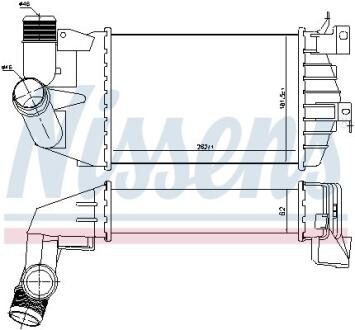 Інтеркулер OPEL ASTRA H (04-) 1.7 CDTi NISSENS 96587