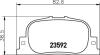 Колодки гальмівні дискові задні Toyota Camry 2.2, 3.0 (96-01) NISSHINBO NP1035 (фото 1)