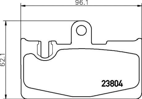 Колодки гальмівні дискові задні Lexus 430 (00-06) NISSHINBO NP1102