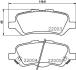 Колодки гальмівні дискові задні Toyota Venza 2.7 (08-) NISSHINBO NP1126 (фото 1)