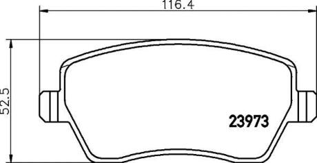 Колодки гальмівні дискові передние Renault Duster, Dokker, Logan, Kangoo 1.5, 1.6 (08-) NISSHINBO NP2010