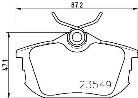 Колодки гальмівні дискові задні Mitsubishi Carisma, Colt VI 1.6, 1.8 (00-09) NISSHINBO NP3025