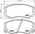 Колодки гальмівні дискові передние Hyundai Elantra, Sonata IV, Tucson/Kia Soul, Sportage 1.6, 2.0, 2.4 (06-) NISSHINBO NP6003 (фото 1)