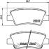 Колодки гальмівні дискові задні Hyundai Accent, i40/Kia Rio/Ssang Yong 1.4, 1.6, 1.7, 2.0 (10-) NISSHINBO NP6036 (фото 1)