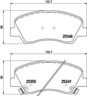 Колодки гальмівні дискові передние Hyundai Accent, i20/Kia rio 1.2, 1.4, 1.6 (11-) NISSHINBO NP6041