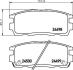 Колодки гальмівні дискові задние Chevrolet Captiva 2.0, 2.2, 2.4 (06-) NISSHINBO NP6074 (фото 1)