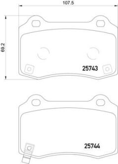 Гальмівні колодки TESLA MODEL S / X "R "12>> NISSHINBO NP6124