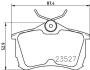 Колодки гальмівні дискові задние Honda Accord VII 2.0, 2.4 (03-08) NISSHINBO NP8029 (фото 1)